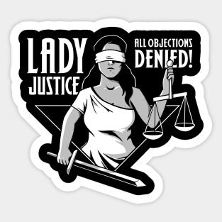 Lady Justice Sticker